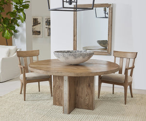 A.R.T. Furniture Passage Slat Back Arm Chair In Natural Oak – Stylish Velvet Seat, Protective Glides, Set Of 2 Required - Set Of 2 Brown Ash Solids,Knotty Oak Veneers,Foam,Fabric 287205-2302