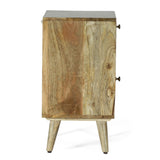 Christopher Knight Home® - Noble House - Lytle Boho Handcrafted Mango Wood Nightstand With Storage, Natural