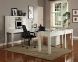 Boca U Shape Desk with Hutch and File Cottage White BOC-7PC-UDESK-FILE-HTCH Parker House