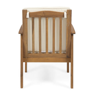 English Elm Casa Acacia Slatted Outdoor Club Chairs Set of 2 with Gray Finish Coastal Patio Seating 63513.00
