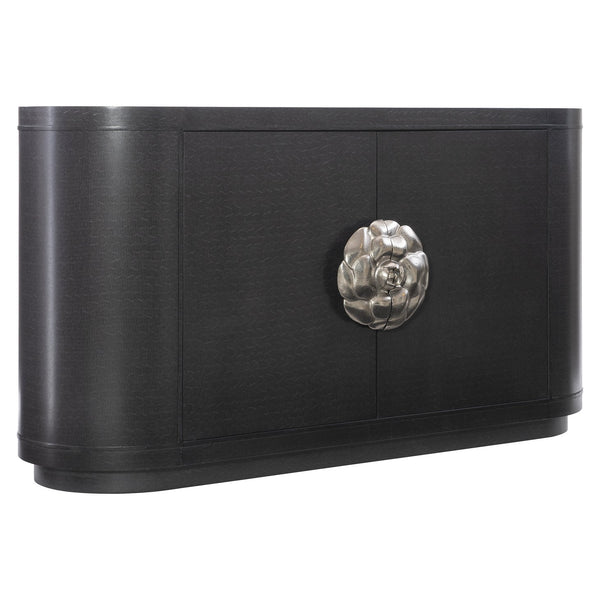 Bernhardt Bernhardt Onyx Silhouette Buffet With Oversized Camellia Pull, Figured Anigre Wood, Glam Storage 307400