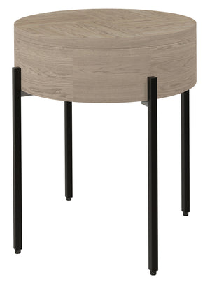 Mayfield Round Drum Top Lamp Table 25904 Hekman Furniture