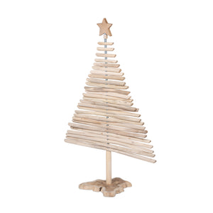 Rustic Teak Wood Christmas Tree, 60 in. XAB30204 Park Hill