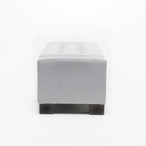 English Elm Christopher Knight Home® - GUERNSEY Ottoman Bench with Tufted Waffle Stitch Fabric, Hidden Storage & Birch Legs for Living Room LIGHT GREY 67220.00FLGY