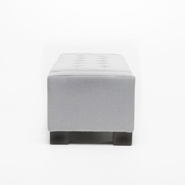 English Elm Christopher Knight Home® - GUERNSEY Ottoman Bench with Tufted Waffle Stitch Fabric, Hidden Storage & Birch Legs for Living Room LIGHT GREY 67220.00FLGY