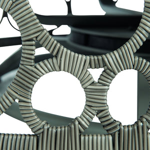 Bernhardt Bernhardt Bali Outdoor Swivel Chair — All-Weather Wicker Peppercorn, Concealed 360° Swivel, Plush Cushions - Made to Order OP212SC