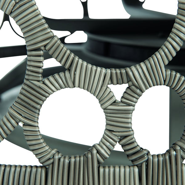 Bernhardt Bernhardt Bali Outdoor Swivel Chair — All-Weather Wicker Peppercorn, Concealed 360° Swivel, Plush Cushions - Made to Order OP212SC