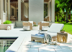 Bernhardt Bernhardt Trapani Cocktail Table — 40" Grc Smooth Quarry Outdoor/Indoor Plinth Base, Weather-Ready Design X05024