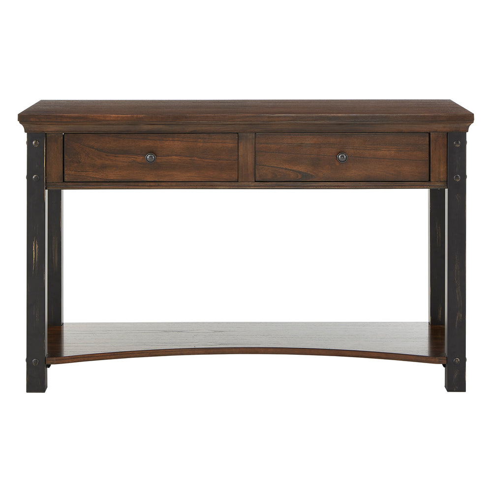 Homelegance By Top-Line Beniz Wood Finish Sofa Table Brown Wood