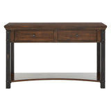 Homelegance By Top-Line Beniz Wood Finish Sofa Table Brown Wood