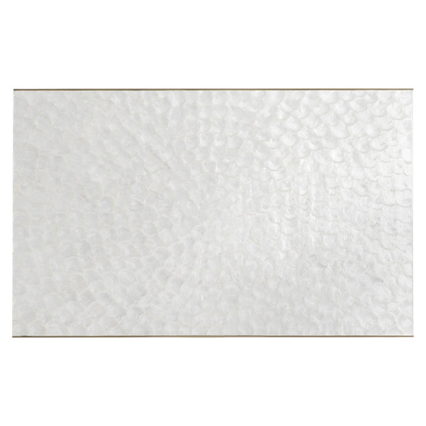 Bernhardt Bernhardt Capiz Shell Aster Cocktail Table With Brass-Plated Base, 52" Rectangular Luxe Accent 321021