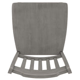 Homelegance By Top-Line Juliette Slat Back Bar Height Chairs (Set of 2) Grey Rubberwood