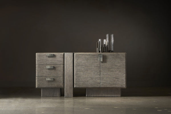 Bernhardt Bernhardt Monolith Wooden Buffet Puma Finish — Sculptural White Oak Storage With Soft‑Close Drawers & Adjustable Shelves 343132