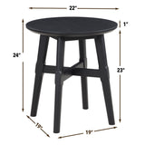 English Elm Steve Silver - Oslo - End Table - Black