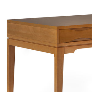 English Elm Harper Mid-Century Modern Desk In Light Golden Brown - Stylish Storage & Workspace For Home Or Office B136P158720
