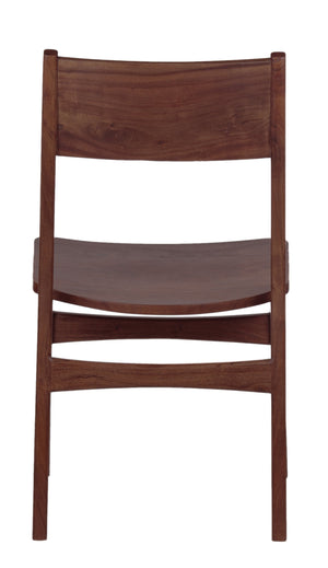 Porter Designs Porter Portola Solid Acacia Wood Dining Chair Set – Stylish Mid-century Modern Design For Any Space Brown Wood 07-108-02-0022