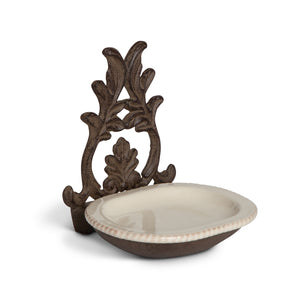 Acanthus Stoneware Soap Dish EAW91077 Park Hill