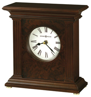 Hekman Furniture 635171 Andover Mantel Clock - Elegant Cherry Bordeaux Finish With Classic Roman Numerals & Detail Cherry Bordeaux Andover Mantel Clock 635171