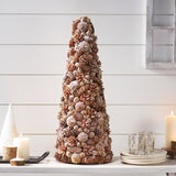 Christopher Knight Home® - Noble House - Pre-Decorated Pine Cone and Glitter Unlit Artificial Tabletop Christmas Tree