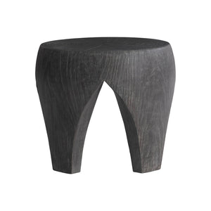 Bernhardt Bernhardt Neptune Outdoor Accent Table — Moroccan Drum Silhouette, Dark Ash Concrete Look, Weather-Ready Centerpiece (21" X 18") X07012