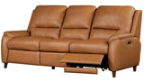 Parker House Austin - Caramel Cream Power Reclining Sofa And 2 Recliners Brown Top Grain Leather With Match (X) Maus-311ph-cmcr