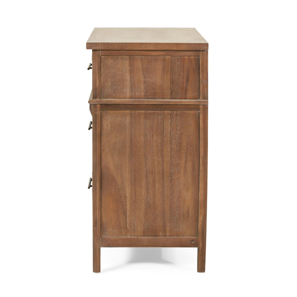 English Elm Christopher Knight Home® - Berghoff Acacia Wood 3-Drawer Dresser in Brown — Sustainable, California-Designed, Durable Storage Solution 70837.00