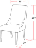 Parker House Sierra - Mirage Mist Dining Chair - Set of 2 Mirage Mist 100% Polyester DSIE#DRC-MRMS