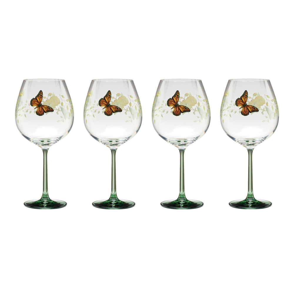 Lenox Butterfly Meadow Balloon Wine Glasses, Set of 4 Multi, NO COLOR GLASS,CRYSTAL 896702