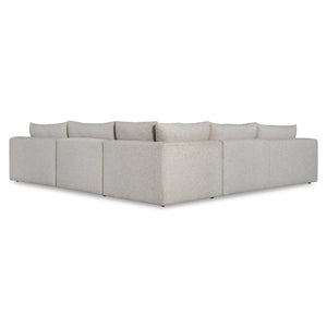 Bernhardt Bernhardt Vista 5-Piece Sectional Sofa — Plush Curved Corner Design, 9 Toss Pillows, Made-To-Order K2251