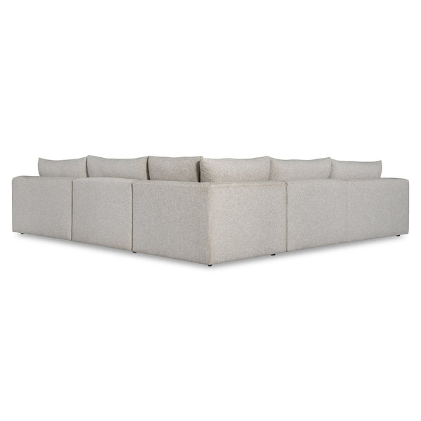 Bernhardt Bernhardt Vista 5-Piece Sectional Sofa — Plush Curved Corner Design, 9 Toss Pillows, Made-To-Order K2251