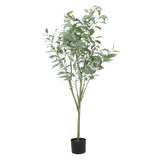 Christopher Knight Home® - Noble House - Parkey 5' X 2.3' Artificial Eucalyptus Leaf Tree, Green