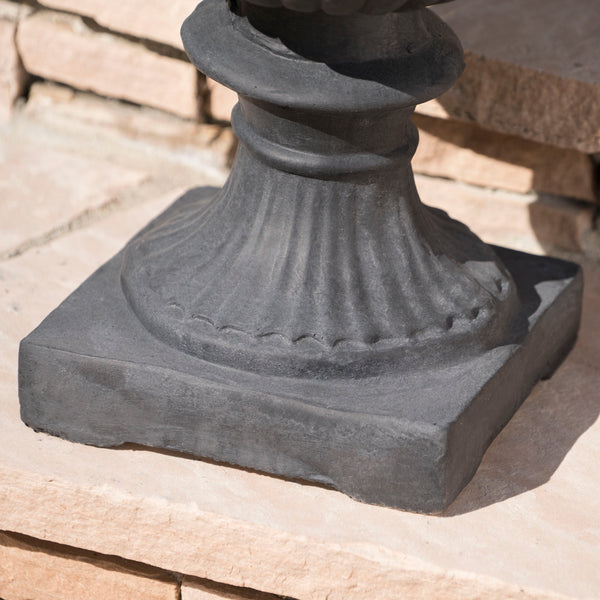 English Elm Buena Vista Handcrafted Urn Planter Sculptural Indoor Outdoor Garden Focal Piece 62166.00BLK