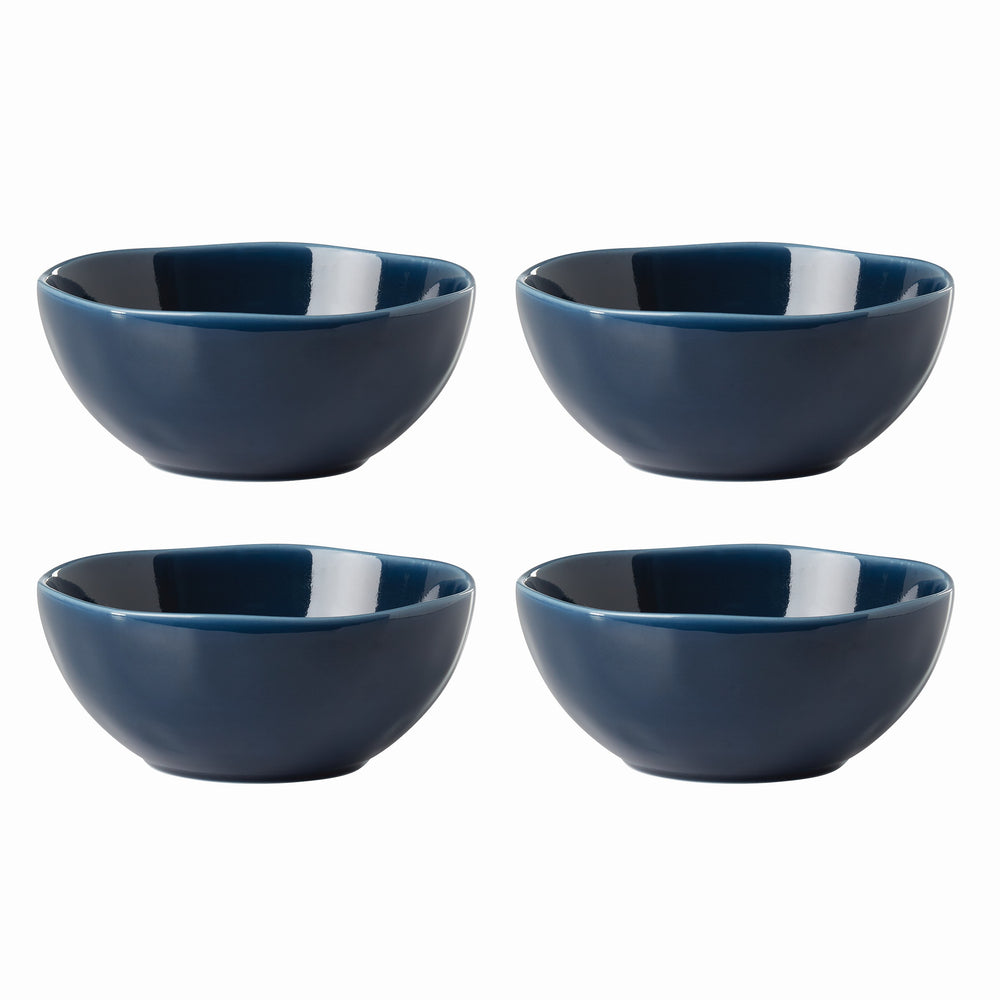 Lenox Bay Colors 4-Piece All-Purpose Bowls, Blue White, BLUE PORCELAIN 894671