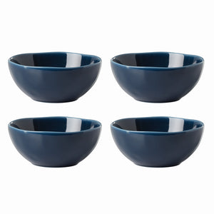 Lenox Bay Colors 4-Piece All-Purpose Bowls, Blue White, BLUE PORCELAIN 894671
