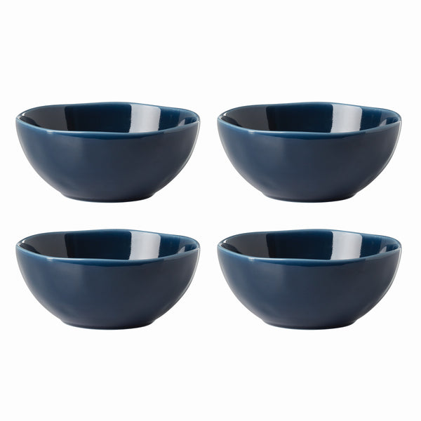 Lenox Bay Colors 4-Piece All-Purpose Bowls, Blue White, BLUE PORCELAIN 894671