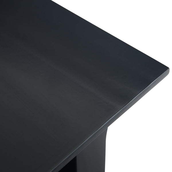 English Elm Acadian Solid Wood Narrow Side Table In Black - Stylish, Versatile Design With Open Shelves For Storage B136P159693
