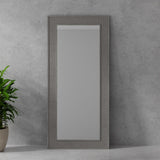 Parker House Crossings Serengeti Floor Mirror Sandblasted Fossil Grey Solid Mango SER#M3780