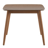 Homelegance By Top-Line Dakota Mid-Century Modern Tapered Dining Table Walnut Rubberwood