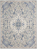 Nourison Passion PSN22 Machine Made Power-loomed Narrow Border Indoor Only Transitional Bohemian Rug Grey Beige, Grey Beige 100% Polypropylene 99446018892