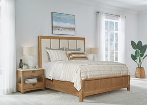 Escape - Bedroom King Panel Bed Glazed Natural Oak BESC#1266-3 Parker House