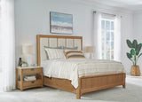 Parker House Escape - Bedroom Queen Panel Bed With 2 Nightstands Brown Rubberwood Solids ,Oak Veneers Besc-3pc-1250-n2