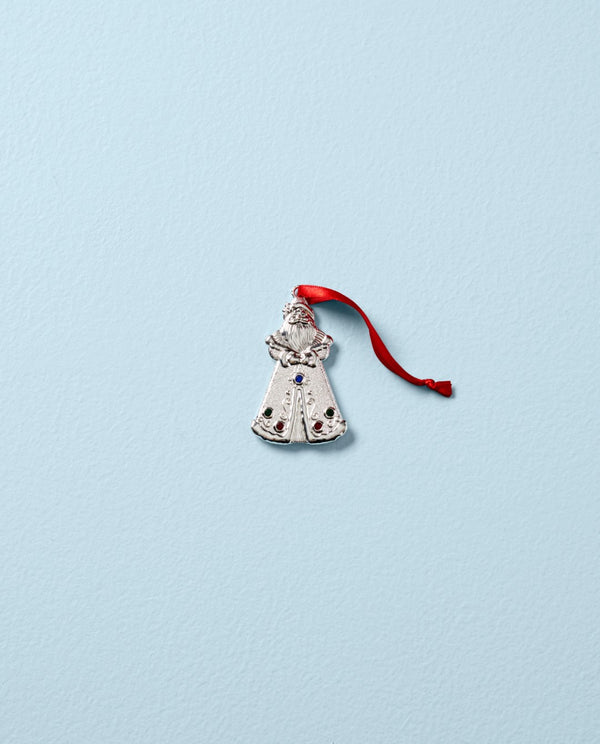 Lenox Jeweled Santa Ornament Multi, ALUMINUM METAL 893034