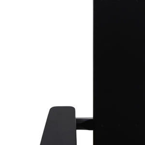 English Elm Zuma Solid Acacia Foldable Adirondack Chair Rustic Outdoor Lounger for Deck or Patio Black 68319.00BLK