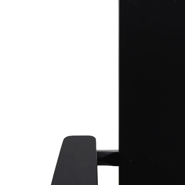 English Elm Zuma Solid Acacia Foldable Adirondack Chair Rustic Outdoor Lounger for Deck or Patio Black 68319.00BLK