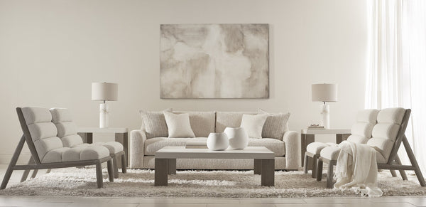 Bernhardt Bernhardt Gabi Fabric Sofa With Curved Silhouette, Deep Seats & Tailored Pillows, Customizable Finish - Made to Order P7087A