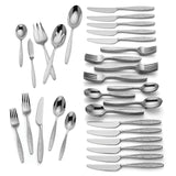 Emerick 65-Piece Stainless Steel Flatware Set, Dishwasher Safe, Modern Design