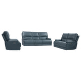 Parker Living Whitman - Verona Azure - Powered By Freemotion Power Reclining Sofa Loveseat and Recliner