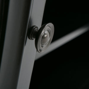 English Elm Amherst 54-Inch Solid Wood Tv Media Stand - Elegant Black Finish With Ample Storage & Classic Design B136P158374