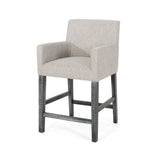 Christopher Knight Home® - Noble House - - Set Of 2 Upholstered 26 Inch Counter Stool - Light Gray/Gray