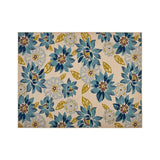 Christopher Knight Home® - Noble House - Wildwood Outdoor 7'10" X 10' Floral Area Rug, Ivory and Blue